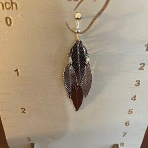 3 for $12.  Maurices Silver Toned Leafed Chandelier Earrings